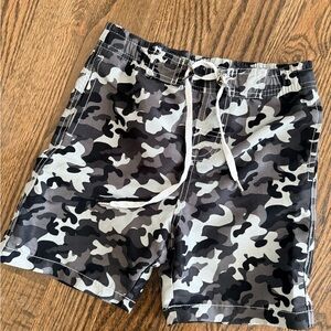 Boys Camo Swim Shorts/Trunks size 7 * Like New